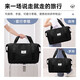 Bolsa de viaje de Quanpinwu Gran capacidad Viaje de negocios de corta distancia para la bolsa de almacenamiento de equipaje para hombres para mujeres que nadan en forma de viaje portátil [separación seca y húmeda + capacidad expandible] Capacidad negra ultra grande, a prueba de desgaste y más duradera