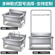 Stainless steel commercial mop pool integrated wash mop pool mop pool household balcony outdoor factory pool sink high shelf 100*60*55 pool depth 30cm-open 2