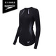 Speedo Swimsuit Women's Electric Matrix Black Label Hero4.0 Replica Shark Skin Racing Long Sleeve Hot Spring One-piece Boxer Swimsuit Black/Light Purple M (Height 158-165cm, Weight 50-57kg)