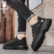 Playboy (Playboy) Chaussures masculines 2025 Chaussures d'été pour hommes Chaussures de travail décontracté pour hommes Bottes Martin à la mode à la mode noir 41