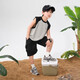 Zuoxi Boys Vest Summer Pure Cotton 2025 Новая детская футболка без рукавов Top Boys Одежда Black 140