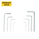 Stanley (STANLEY) household 8-piece set metric mini hex wrench 0.7-4mm combination set screwdriver STMT94553