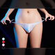 Tang Yu Meng Nude Underwear Fully Transparent Men's Hollow, Thin, Comfortable, Glossy, Extremely Tempting Breathable Stretch Mini Thong Black 1 Pair One Size