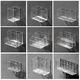 Yonghuan Transparent Wall Storage Box Desktop Storage Box Wall-montiertes Acryl transparent schmale Streifen Mobiltelefon Fernbedienungsstation 4877.U-Port Transparent Basket-1 mittelgroß (mit zwei Paaren