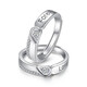 GIEVSZHE (GIEVSZHE) PT950 platinum couple rings, a pair of rings, love gift for girlfriend and wife on Valentine's Day, everlasting platinum pair of rings, free engraving