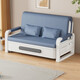 Hanchan-Faltsofa Bett integriert und zweizweckige Mehrfunktionen Teleskop-Klappbett Single-Pulling-Betttechnologie Tuch Katze Kratzen Stoffbett 0,82 Meter normales Modell + 5 cm Schwamm