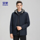 ROMON jacket men hooded young and middle-aged autumn business casual fashion versatile two-sided jacket men 9930 shrimp 190