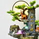 
Botianxuan large-scale floor-standing rockery flowing water fountain ornaments for living room, wealth, feng shui wheel humidifier, high mountain circulation waterscape decoration 9934 medium size 53*38*133.6cm