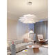 Diexi Creative Restaurant Chandelier Nordic Romantic Flowers Bar Lights Ins Style Girl Room Iluminación de dormitorio cálido Iluminación 9272 Candelier White 35 cm Tres color E27 Fuente de luz Fuente