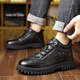 Sanlitai large-size cotton shoes winter plus velvet Martin boots men's wool short boots Northeast outdoor snow boots leather dad men's shoes 15867 black 40