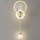 FENGLANQ FENGLANQ golden black wall lamp bedside lamp decorative background wall starry deer head LED new engineering TV wall long acrylic gold three-color dimming