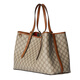 Gucci (Gucci) mittelbrauner Frauen mit mittlerer Leinwand, die Magnetische Schluckschübeltasche mittelschwere Leinwand 815213FAD6L9758 Chinesischer Valentinstag Geschenk 38x25x15cm