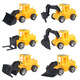 Kindertechnik Car Model Car Set Simulation Mini Bagger Desktop Orament Car Model Street Stall -Lieferungen [Heißverkauf] Zufällige Ingenieurauto eins
