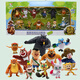 
Boonie Bears Bears Bears Two Bald Strong Doll Animal Doll Static Model Children's Simulation Toy Set 826 Set