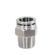 304 stainless steel PC quick-plug pneumatic quick-connect threaded high-pressure air nozzle PT1/4 straight-through docking air pipe quick connector 304-PC10-04