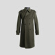 VICUTU Men's Fashion Lapel Business Casual Wool Wool Coat Green 175/92A