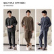 Yunzhi Pyjamas Herren Winter Flanell Pullover Herren Dünn locker großer Korallenmerat Herrenhauskleidung warmer Anzug 9864-Yunshan Blue L (170): Empfohlen 120-140jin [Jin gleich 0,5 kg] zum Tragen