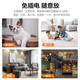 Baochenbang 4G Camera Home Battery Portable High Definition Phone Mobile sans fil Monteur distant WiFi Porce intérieure Porce-in Porte intérieure et caméra extérieure Caméra nocturne Ultra Long Standby Fin Gin et Light WiFi Version (16G)