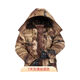 Velvet and thickened winter mid-length cotton clothing, labor protection cold-proof and warm cotton-padded jacket, cold storage special price cotton clothing camouflage cotton coat, desert mid-length large size 160---190Jin Jin equals 0.5 kg