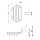 American standard bathroom stainless steel soap box bathroom storage soap rack soap box European soap box soap basket 1483 Soap basket 1483