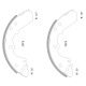 博世（BOSCH）刹车片后蹄适用于陆风X6/江铃宝典/江铃 厂商直送 0986AB3887