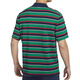 Nike (NIKE) men's clothing, comfortable and versatile loose casual striped sports lapel short-sleeved T-shirt, FN3897-010 FN3897-410 L