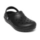 crocs卡骆驰儿童秋冬新款保暖洞洞鞋舒适家居冬季棉拖鞋207010_060 黑色 32 -33 (200mm)