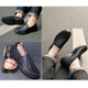 HKPK男士加肥加大码皮鞋男士真皮皮鞋大码宽松型男春秋男鞋宽脚软底商 黑色3895真皮内里 37