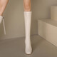 Meilue (Meilue) Frauenstiefel 2025 Herbst und Winter neue Modestiefel High Stiefel Frauen Single Stiefel Lange Stiefel Frauen High Heel Boots Lederstiefel Frauen Lange Stiefel 9926 Beige/High Heel 7cm 38