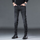 
JEEP SPIRIT jeans men's new slim-fitting trousers for youth stretch casual pants trendy versatile trousers QQN-1049 gray 28
