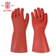 Safety brand (AN QUAN PAI) insulated gloves 12KV live operation High voltage anti-electric shock rubber gloves Electrician power S012-1