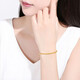 Saturday Fortune pure gold 999 simple round bead gold bracelet for women priced AA071295 about 4.78g 16cm birthday gift