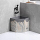 TVboop corner mop pool Chinese style balcony outdoor courtyard garden artificial stone mop pool kick drainage large size corner retro stone mop pool (without faucet)