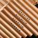 
Pan flute beginner 22 tube C tune performance children's students 15 tube zero foundation entry G bitter bamboo strip custom model 15 tube pan flute D tune (leather bag) wooden strip anti-crack