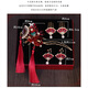 Ancient new Chinese style red tassel headdress bride Xiuhe suit temperament ancient style toasting suit hair accessories temperament style bridal headdress set