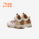 
Anta children's sneakers for men and women's children's shoes 2025 spring and summer new Velcro high-top wear-resistant scale basketball shoes Snowflake white/latte khaki/tangle brown 9901-2 30