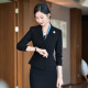 安依莲美容院工作服珠宝店西装套裙两件套春季职业装女人味西服工装制服 2987白色西装+653短群 XL