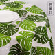Jiazhilu cotton and linen tablecloth internet celebrity modern small fresh ins simple student desk dining table dormitory coffee table rectangular tablecloth banana leaf 90*90cm (suitable for small square tables)