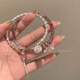 仙叮当镯套装中式古风铃铛手链女套装轻奢小众奢小众精致蝴蝶 M1390【绿色流苏铃铛】
