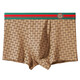 Gdad Herrenunterwäsche Herrenkämmerte Baumwoll Antibakterielle Schritte Boxerhose mittelgroßer großer gedruckter High-End-Geschenkbox-Shorts G1105-light Coffee-Dark-Kaffee-No-Schwarz-Black-Black 4xl (geeignet für 175-220 Jin [Jin gleich 0,5 kg]))