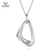 Aido diamond women's platinum necklace pt950 platinum chain clavicle chain geometric triangle pendant weighs 3.2-3.4 grams + delivery certificate