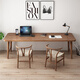 Youpin Elements (YPYS) Solid Wood Computer Desk Desktop Double Desk Home Bedroom Writing Study Desk Study Living Room Office Long Table Undrawn Desk 120*60*75 Desktop Thickness 5cm