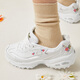 SKECHERS Damen Fashion komfortable lässige dicke alleinige trendige Panda Schuhe Dad Schuhe 11977 Weiß/WHT 35