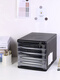 
Desktop file cabinet plastic transparent drawer information small cabinet office desktop household storage box simple small multi-layer five-layer file box A4 paper storage rack storage stationery 9794 black (with lock)