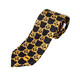 MOSCHINO men's silk yellow double question mark pattern tie 55062 M55558 001 black