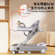 Keleige Walker Anti-O-leg Baby 2025 Boy and Girl Anti-roll Anti-Roll Cart de stepper pliable Rhin Green [Éclairage et musique + Cadre de balle] Version supérieure Multi-fonction Rangement de rangement pliant à 7 vitesses