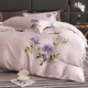 Shibeini National Trends Bedding Single Hand Painted Silk Four-Piece Set Double-sided 100% Mulberry Silk Quilt Cover Bedding Kit Yuncai Fengshu 3878 1.8-meter Bed Sheet Style (Quiet Cover 200x230cm)