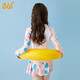 361 children's swimsuit for girls, medium and large, split skirt style long-sleeved swimsuit for teenagers and students, hot spring swimsuit