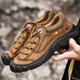 Camel Dynamic Brand allemand Chaussures décontractées extérieures pour hommes Chaussures en cuir non glissant en cuir masculin, To-toe d'âge moyen et âgée papa alpinal chaussures de randonnée noires (Couche de couche supérieure) 9877-cch 40 chaussures en cuir standard taille