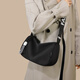 
viney crossbody bag women's bag brand underarm bag canvas bag one shoulder birthday Chinese Valentine's Day gift for girlfriend and wife [Black] practical and high-end fashionable dumpling bag versatile light luxury fashionable casual pillow bag